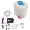 XINYIN Kit serbatoio per lavavetri ad alta efficienza, 1,5 l, 12 V, adatto per la maggior parte dei veicoli, design in metallo, per parabrezza invernale, antigelo