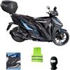 CLICK & GO COMPATIBILE CON KIMCO AGILITY S 50/125/200 per anno 2022-2023 COPRIGAMBE R232-X TERMOSCUDO TUCANO URBANO COPERTA TERMICA IMPERMEABILE INTERNO IN ECO PELLICCIA SPECIFICO PER SCOOTER