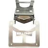 Generico Portatarga Pieghevole Beta RR 2021 2022 2023 2024 2025 Moto Motard Enduro Targa 50cc (Senza Verniciatura Con Faretto Nero)