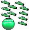 VIGORFLYRUN PARTS LTD 10x 3.8 6 LED Luce Laterale da Camion Indicatore LED Lampada di Posizione, per 24V Rimorchio Camion Furgone Rimorchi Auto Trattore Camper SUV - Verde