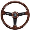 NGHSDO Volanti Sportivi Movimenti di sterzo da corsa in legno retrò da 14 pollici universale da 14 pollici for la deriva ADDOMINALI Volante sportivo Volante Auto Sportivo (Color : B)