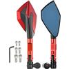 ZNYZDM Accessori Specchietto Retrovisore Laterale Per Moto 8mm 10mm Specchi Per HONDA Hornet 600 250 900 CB400 CB599 HORNET CB600F 2007 2008 2010 2011 12 (Colore : Rosso)