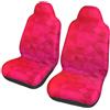 Poadnly Triangolo fucsia geometrico,Coprisedile per auto protezioni per sedili anteriori per auto, 2 pezzi
