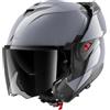 SHARK, Casco Moto Modulare OXO DARK SHADOW Gun Silver S05, XXL