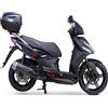Generico Kit adesivi Compatibili con KYMCO AGILITY 125 decal grafica completa carene laterali ruote cerchi scegli colore -KIT C- Cod. 2057 (032 Rosso)
