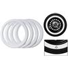 PORT-A-WALL Copertura bianca per pneumatici da 40,6 cm, per 4 pneumatici, colore: bianco