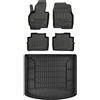 MOTOS Set di tappetini in gomma e tappetini per il bagagliaio per Mazda CX-5 I 2012-2017 Migliorare il comfort di viaggio con tappetino antiscivolo auto 3D- tappetini per tutte le stagioni auto, prote