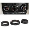 XTevu Copri interruttore aria condizionata, accessorio in fibra di carbonio per Mini, compatibile con Mini Cooper F55 F56 2014-2021, copertura interruttore clima auto