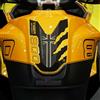 labelbike Adesivo 3D Moto Paraserbatoio Compatibile con Triumph | Tiger 800 Sport 2025, Cosmic Yellow, Protezione in Resina, Antigraffio, Decorazione, Ocra, Made in Italy