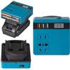 XIAOYANS Inverter Onda Pura Inverter Inverter Batteria Al Litio Da 120 W Power Bank Da 18 V/21 V A 110 V/220 V Multifunzione Uso Domestico Intelligente Inverter(Blue)