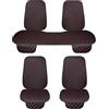 Susy Shop Coprisedile Universale Auto, Protezione Sedili Anteriore e Posteriore, Protector Comfort Cuscino Per Interni, Protezione Seduta + Schienale (LS026 - Rosso)