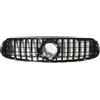 Generico Compatible For Mercedes GLC X253 2019-2021 Facelift Diamond Mesh Front Grille, Replacement Compatible For GLC200 GLC300 Coupe GT(Sport GT Black)