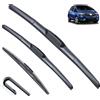 Autopixl Kit tergicristallo anteriore + posteriore compatibile con Honda Fit Jazz MK2 MK3 2009-2017 2016 2015 2014 2010 Parabrezza 261414
