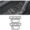GQDGCU Rivestimento interno in fibra di carbonio, adesivo interno decorazione estetica per VW Golf 7 2014-2020, accessori per auto Trim Tuning (pulsanti per finestra)