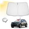BIBIBO Captur copertura parabrezza auto compatibile con Renault Captur 2013-2025, parasole auto per parabrezza anteriore pieghevole, parasole contro i raggi UV