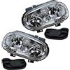 ENVA MADE FOR QUALITY BESTPRICE 2x fari principali anteriori sinistro + destro H7 / H1 / H3 senza servomotore, compatibili con VW GOLF IV (1J1), GOLF IV Cabriolet (1E7), GOLF IV Variant (1J5)
