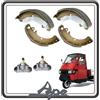 GSC RICAMBI SRL KIT GANASCE FRENO FRENI POSTERIORI + 2 CILINDRETTI FRENO COMPATIBILE CON PIAGGIO APE 50 TUTTI I MODELLI.