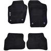 Lupex Shop TPMIS4FIX_Ibiza.14 Tappetini Auto in Moquette con Logo per Seat Ibiza del 2014 con 4 Clip