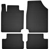 Wielganizator Tappetini in gomma su misura, compatibili con Nissan Micra K12 (2002-2010) hatchback neri su misura adattamento ottimale