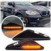 Bizzico 2X Indicatore di direzione dinamico LED indicatore laterale ripetitore laterale frecce dinamiche indicatori di direzione compatibile con BMW E70 E71 X5 E72 X6 F25 X3 2007-2012