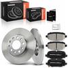 Frankberg 2x Dischi Freno + 4x Pastiglie dei Freni Posteriore 77367417 | Compatibile con Fiat 500X 334, Jeep Renegade SUV B1 BU BV, Compass M6 M7 MP MV, Alfa Romeo Tonale 965