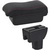 SCKCPNHNPP per Suzuki per IGNIS Box Bracciolo Auto Parti di Retrofit Dettagli Interni Scatola Portaoggetti USB Accessori di Ricambio Centro Bracciolo Box(C Black Red No USB)
