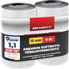 HASKYY Protezione per bordi della portiera dell'auto per garage, 2 rotoli, 25 x 200 x 0,13 cm, autoadesiva e impermeabile, protezione per parete del garage, protezione antiurto nera in gomma butilica