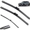 Autopixl Tergicristallo Set di spazzole tergicristallo anteriori e posteriori compatibili con Audi Q2 2016-2023 Spazzole antipioggia for parabrezza parabrezza 24+19+13