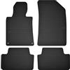 Wielganizator Tappetini in gomma su misura, compatibili con Peugeot 508 I (2010-2017) berlina, station wagon, SW, RXH neri su misura adattamento ottimale