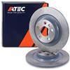 ATEC Germany 2x dischi freno posteriori Ø 302 mm completamente compatibili | Compatibile con: VOLVO S60 III, S90 II, V60 II, V90 II Cross Country, V90 II Kombi, XC60 II