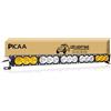 PICAA 28 pollici Barra Led Fuoristrada, 69cm 225W Fari Led Trattore, 12V 24V Faretti Fendinebbia,Doppio Colore Bianco Ambra Faro da Lavoro Luci Led per 4x4 Auto Offroad Camion SUV ATV