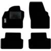 QUEMAR Tappetini Auto compatibili con Audi A1 GB dal 2018 / Kit Tappeti Moquette e Gomma su Misura (Set 2 Anteriori + 2 Posteriori) / Ricami e Colori Personalizzati (Bordo Antracite, 1 Ricamo)