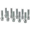 KOSKO Kit 10 BULLONI Ruote per DISTANZIALI M12X1,25 Conici Lunghezza Filettatura 50 MM. Chiave da 17