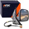 ATEC Germany 1x Specchio retrovisore esterno elettrico destro riscaldato | Compatibile con: VW MULTIVAN T5, TRANSPORTER T5 Bus, TRANSPORTER T5 Kasten, TRANSPORTER T5 Pritsche/Fahrgestell (7JD, 7JE