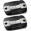 HHTFAO Adatto for Yamaha T-Max 500 TMAX 500 TMAX 530 SX DX 560 TECH Max TMAX Accessori for motociclette Liquido freno anteriore Coperchio serbatoio olio freno(Titanium A pair of)