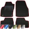 moto-MOLTICO Tappetini Auto Set di Tappeti in Moquette su Misura per Toyota IQ 2009-2016 (Filo Rosso)