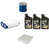 AOQ ORIGINAL QUALITY AOQ - KIT TAGLIANDO 3 FILTRI COMPATIBILE CON FIAT 500 (312) 1.0 HYBRID e 500 cabrio HYBRID 51KW 69CV,con 3litri olio SELENIA eco plus 0w20