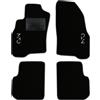 QUEMAR Tappetini Auto compatibili con Alfa Romeo Mito dal 2008 / Kit Tappeti in Moquette e Gomma su Misura (Set 2 Anteriori + 2 Posteriori) / Ricami e Colori Personalizzati (Bordo Antracite, 2 Ricami)
