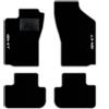 QUEMAR Tappetini Auto per Alfa Romeo GT, Bordo Perla, 2 Ricami | 2003-2010 / Kit Tappeti Moquette e Gomma su Misura / Set 2 Anteriori + 2 Posteriori / Ricami e Colori Personalizzati