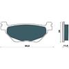 one by Camamoto cod. 77281937 set coppia pastiglie/pasticche freno posteriore compatibile con yamaha t-max 530 2012-2013-2014-2015-2016 | compar. FD0493 rif. orig. Yamaha 59C258060000