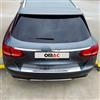 OMAC Protezione per paraurti posteriore, compatibile con Mercedes Classe C S205 2015 - 2021, copertura per soglia per bagagliaio, fascia di carico - stile elegante - in acciaio INOX cromato