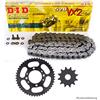 D.I.D KIT CATENA YAMAHA MT-03 660 2006-2013, CATENA DID VX2 520, APERTA, 15/47