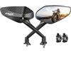YZXOOP Retrovisore regolabili Specchietto Retrovisore Laterale Per Moto Per Yamaha TMAX530 Tmax500 Tmax560 T-MAX 560 T-MAX 530 T-MAX 500 TMAX 530 500 560 Specchietti laterali moto(Colore 3)
