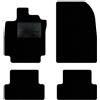 QUEMAR Tappetini Auto compatibili con Renault Clio III e Grandtour 2005-2012/Kit Tappeti Moquette e Gomma su Misura (Set 2 Anter.+ 2 Poster.)/Ricami e Colori Personalizzati (0 Ricami, Bordo Nero)