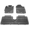 MTM Tappetini Gomma per Toyota Yaris III 09.2011-08.2020 Design a Vaschetta, su Misura con Bordi Rialzati cod. 3D 5747