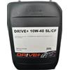 Generico DRIVE+ 10W40 SL/CF Olio per Motore, 20L, Prestazioni: API SL/CF, Raccomandato: ACEA A3/B3,MB 229.1,VW 501.01,VW 505.00