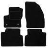 J&J AUTOMOTIVE Tappetini in Tessuto per Ford C-Max 2010-2019, Set da 4 Pezzi Anteriori e Posteriori, di Velluto su Misura, Antiscivolo, Colore Nero