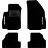 QUEMAR Tappetini Auto compatibili con Opel Mokka e Mokka X 2012-2020/ Kit Tappeti Moquette e Gomma su Misura (Set 2 Anteriori +2 Posteriori)/ Ricami e Colori Personalizzati (Bordo Nero, 2 Ricami)