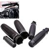 KATUR Manopole Manubrio Moto Pedane Shifter Peg 1 ''Manopole Motore in Alluminio CNC Taglio Bordo per pedane per 1996-2015 Harley Davidson Dyna Sportster Softail V-Rod VRSC (Nero)
