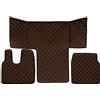 F-CORE Tappetini copricofani camion compatibile per MAN TGS TGM TGL 01.13-12.19 L CAB LX CAB MARRONE